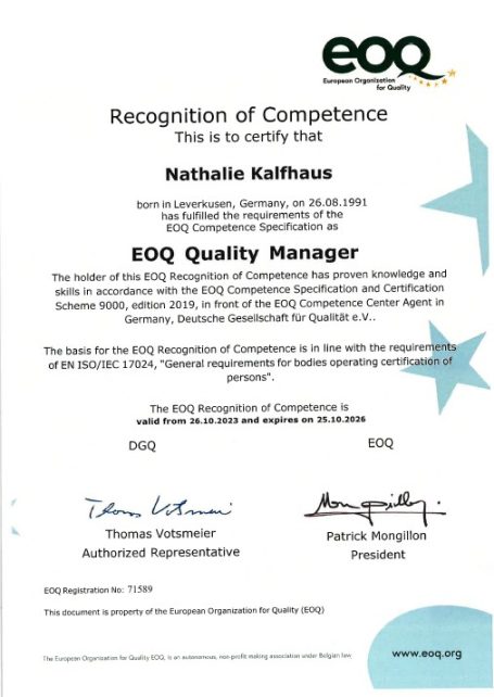 EOQ Quality Manager